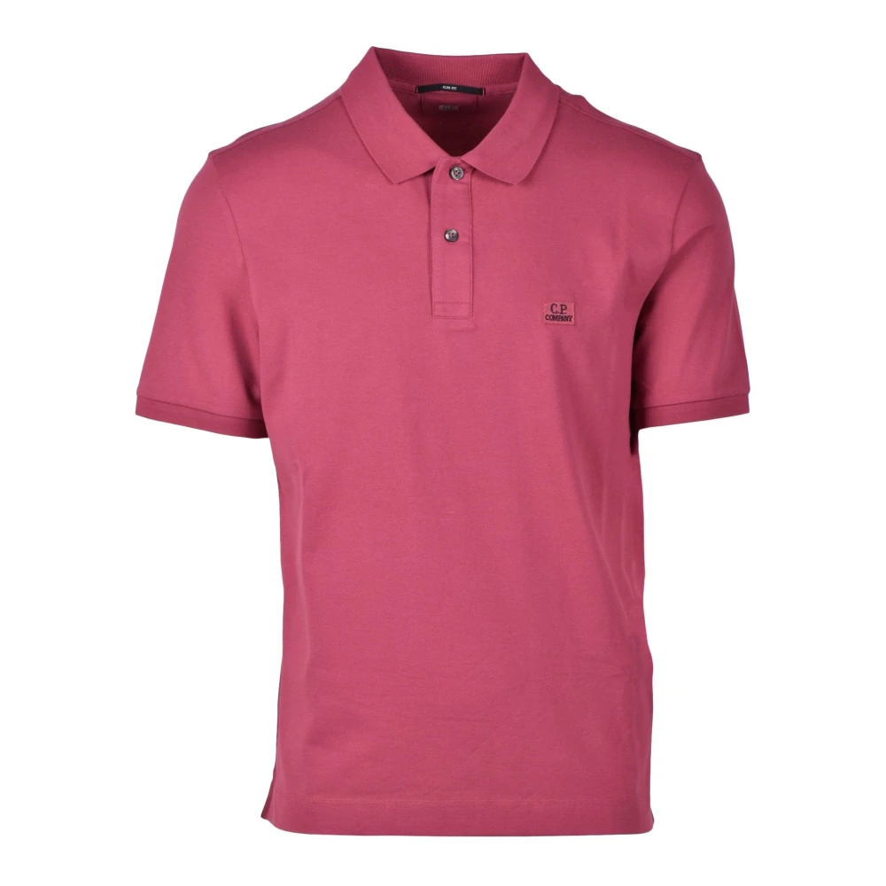 C.P. Company Katoen Elastaan Polo Shirt Green Heren
