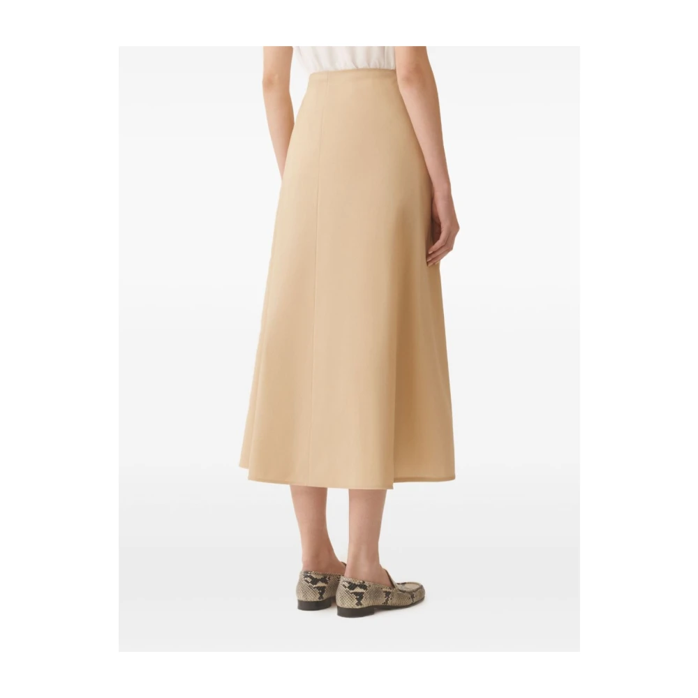 Fabiana Filippi Elastische Taille Beige Rok Beige Dames