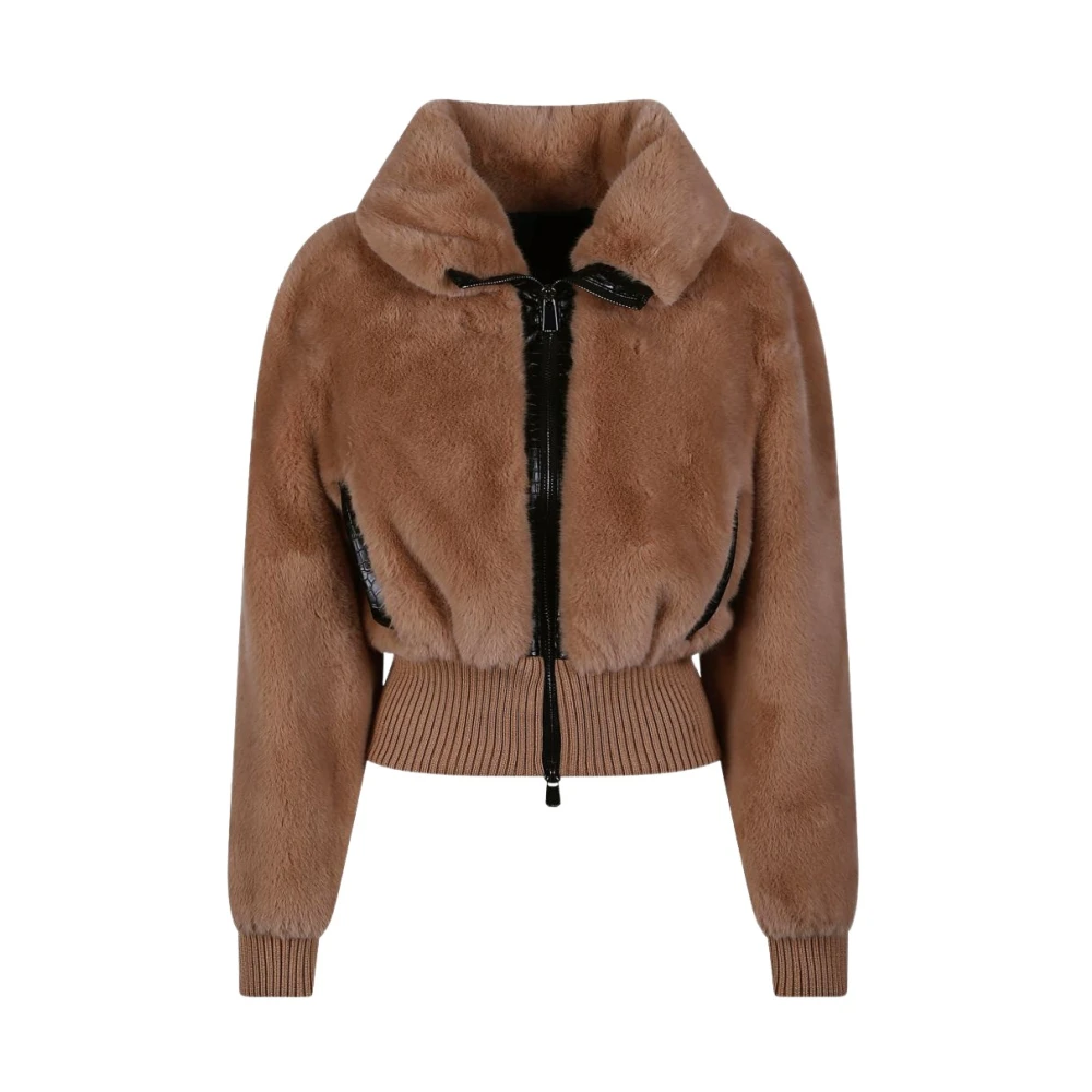 Pinko Donna Beige - Giacca In Ecopelliccia - Jackets - L