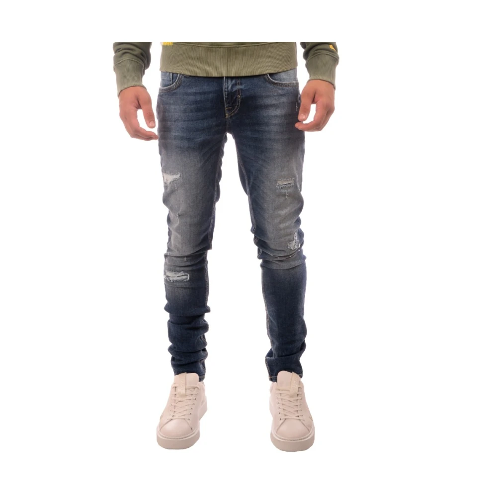 Antony Morato Ozzy Tapered Fit Jeans in Stre Mmdt00241 75413 Blauw Blue Heren