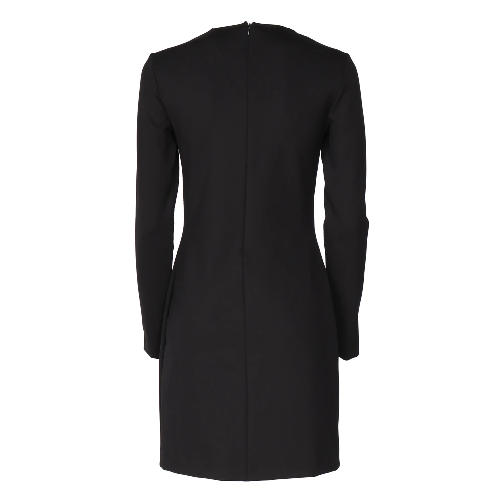 Max Mara Zwarte Bartolo Midi Jurk Vrouwen Black Dames
