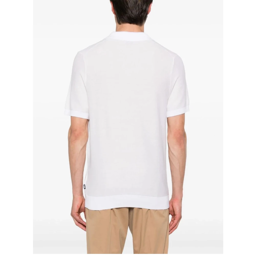 Hugo Boss Witte T-shirts & Polos voor Mannen White Heren