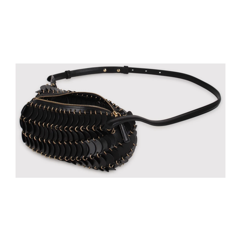 Paco Rabanne Gearticuleerde Disc Schoudertas Black Dames