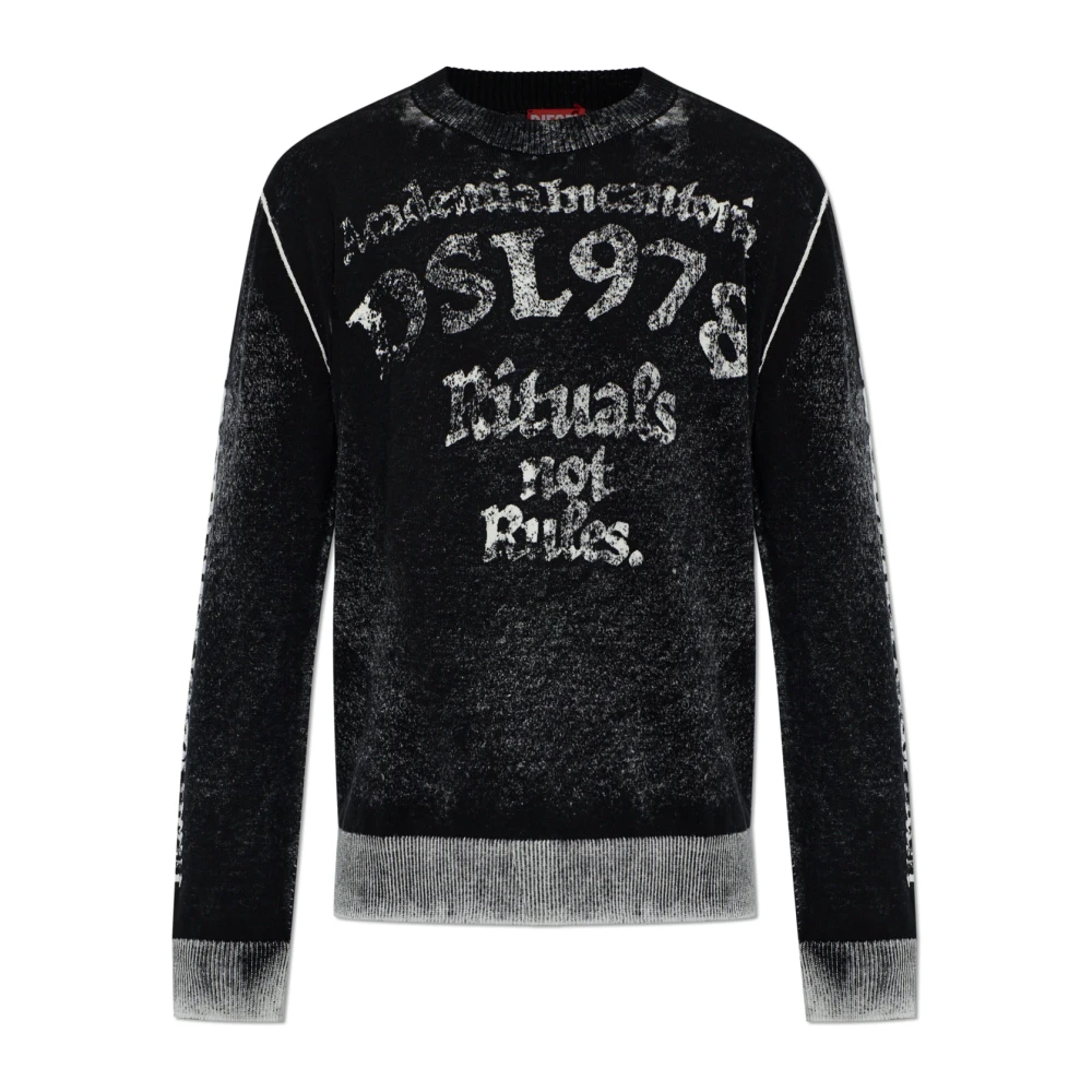 Diesel Uomo Nero Maglie, M, New,