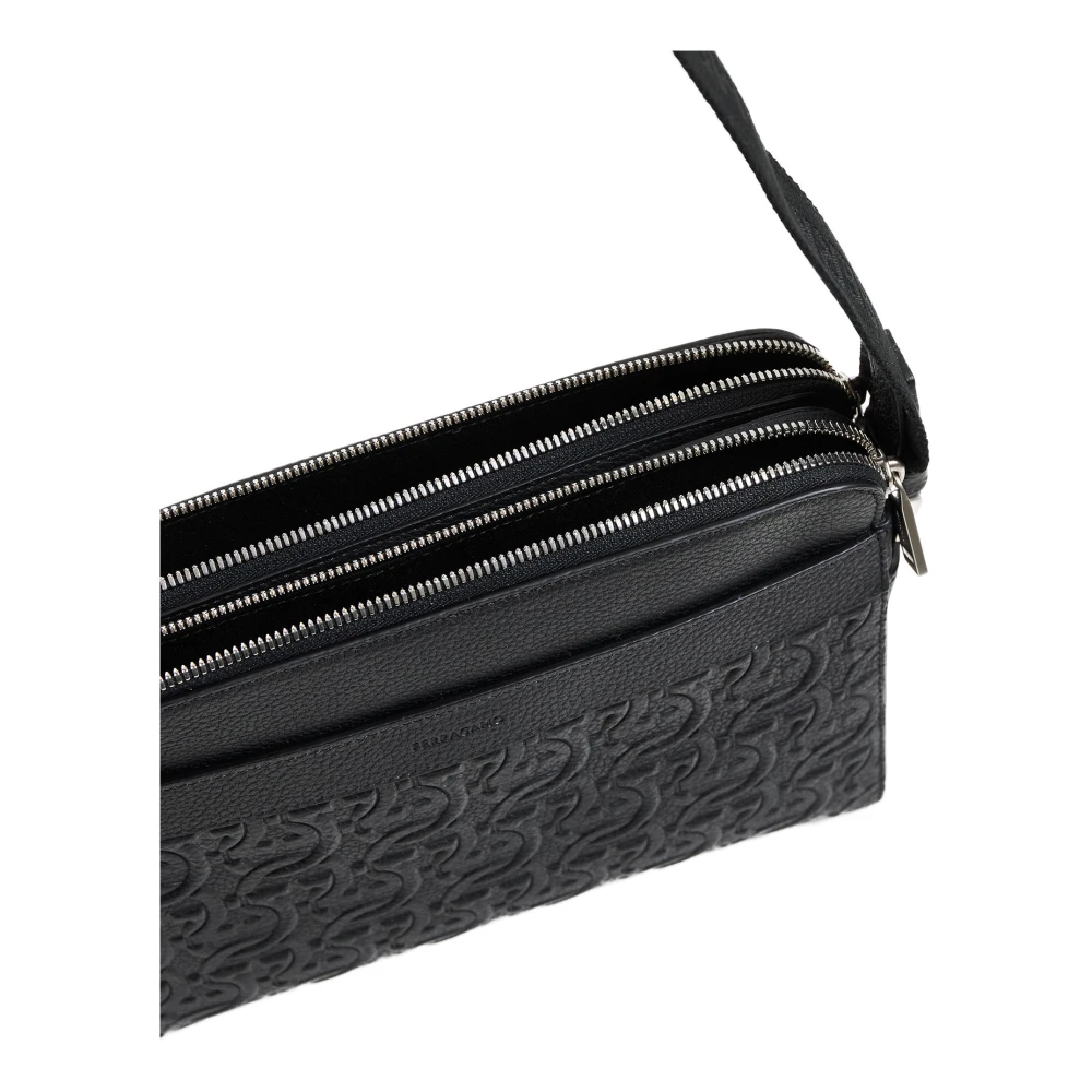 Salvatore Ferragamo Stijlvolle Tassen Collectie Black Heren