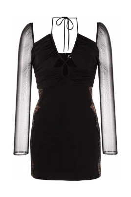 Jersey Cut Out Mini Klänning
