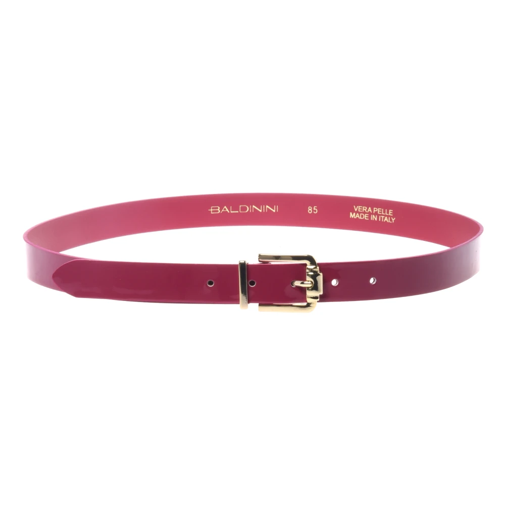Baldinini Women's Pink Belts, 85 Cm, Patent Belt
