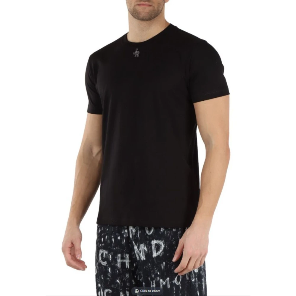 John Richmond Heren Korte Mouw Tee Black Heren