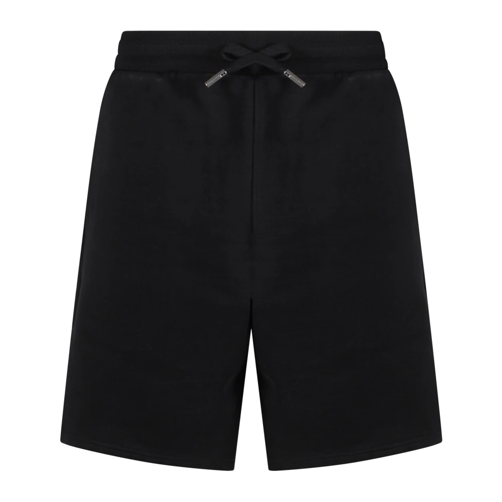 Ami Paris Korte sportbroek van katoen met trekkoord Black Heren