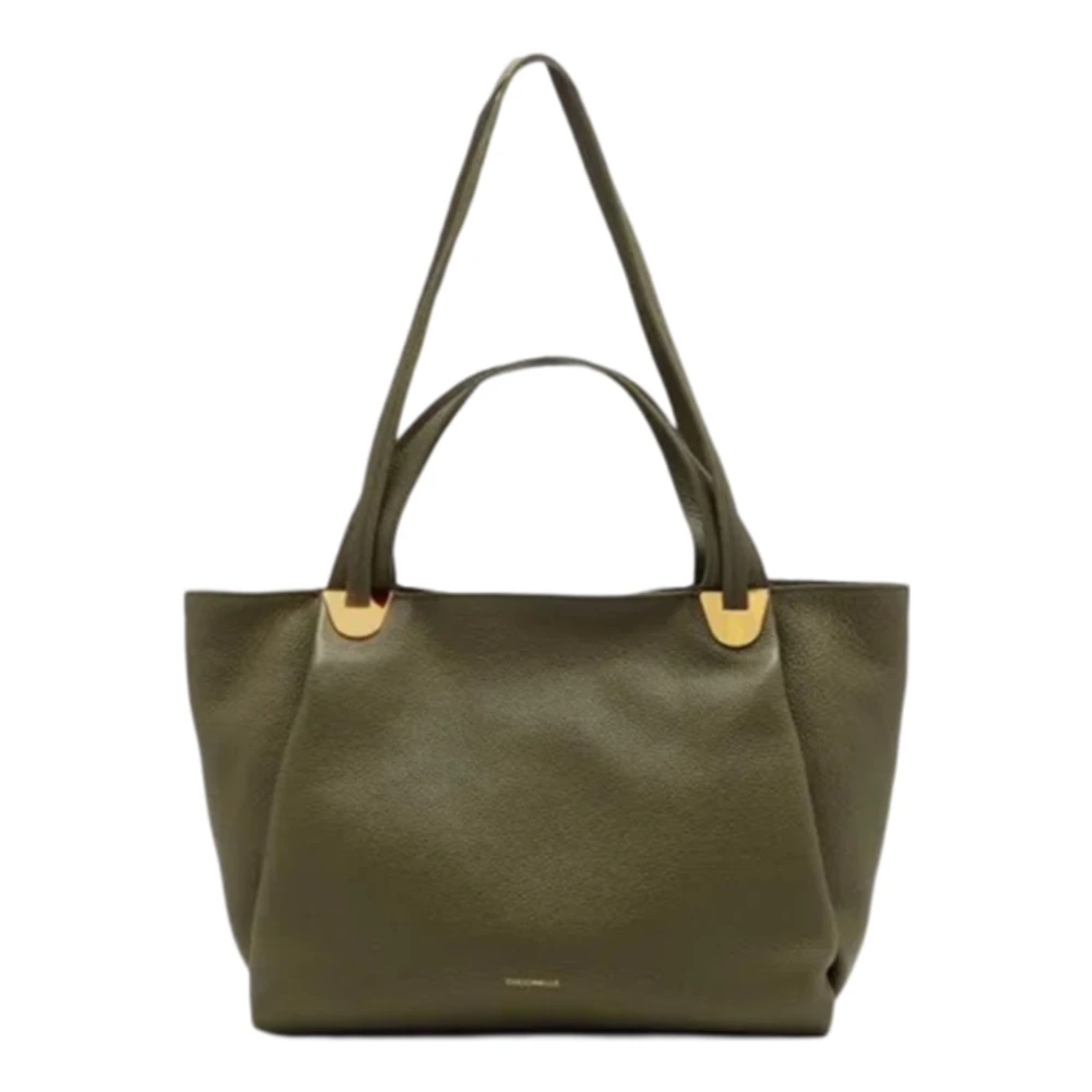 Coccinelle Leren handtas met ritssluiting Green Dames