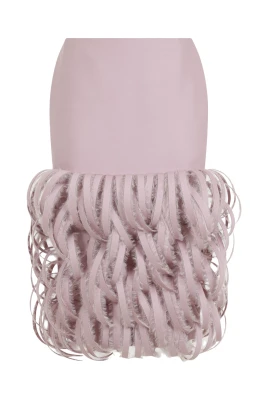 Fluffy Feathers Pencil Skirt