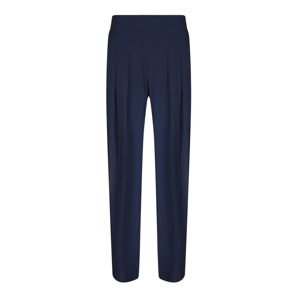 Norma Kamali Blauwe Chique Broek Damesmode Blue Dames
