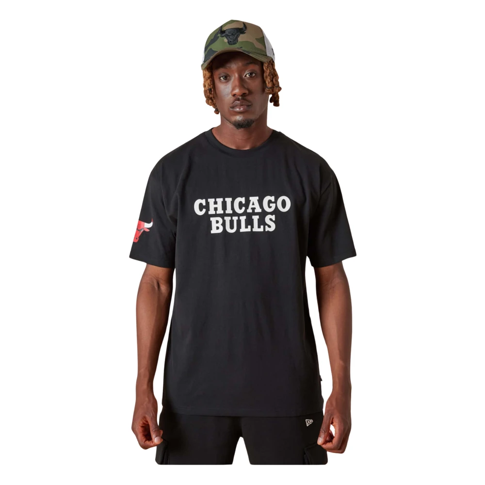 New Era NBA Chicago Bulls Wordmark Logo T-shirt Black, Herr