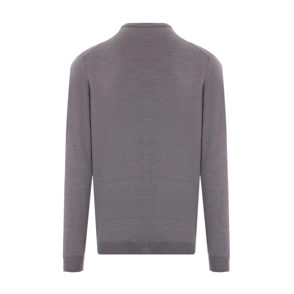 Zanone Grijze Crew Neck Sweater Gray Heren