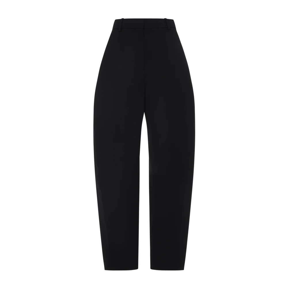 Givenchy Women's Black Wide Trousers, 2XS, Cocoon Tailored Trousers