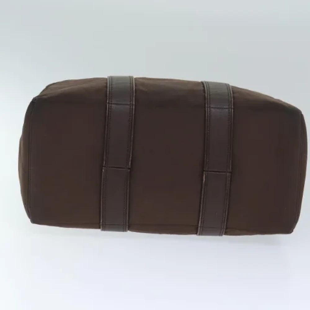 Hermès Vintage Pre-owned Nylon handbags Brown Dames