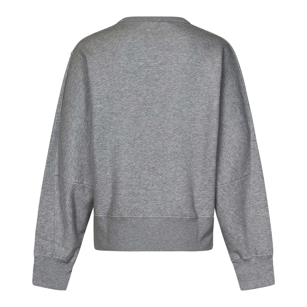 alexander mcqueen Grijze Sweatshirt Losvallend Handtekening Borduurwerk Gray Heren