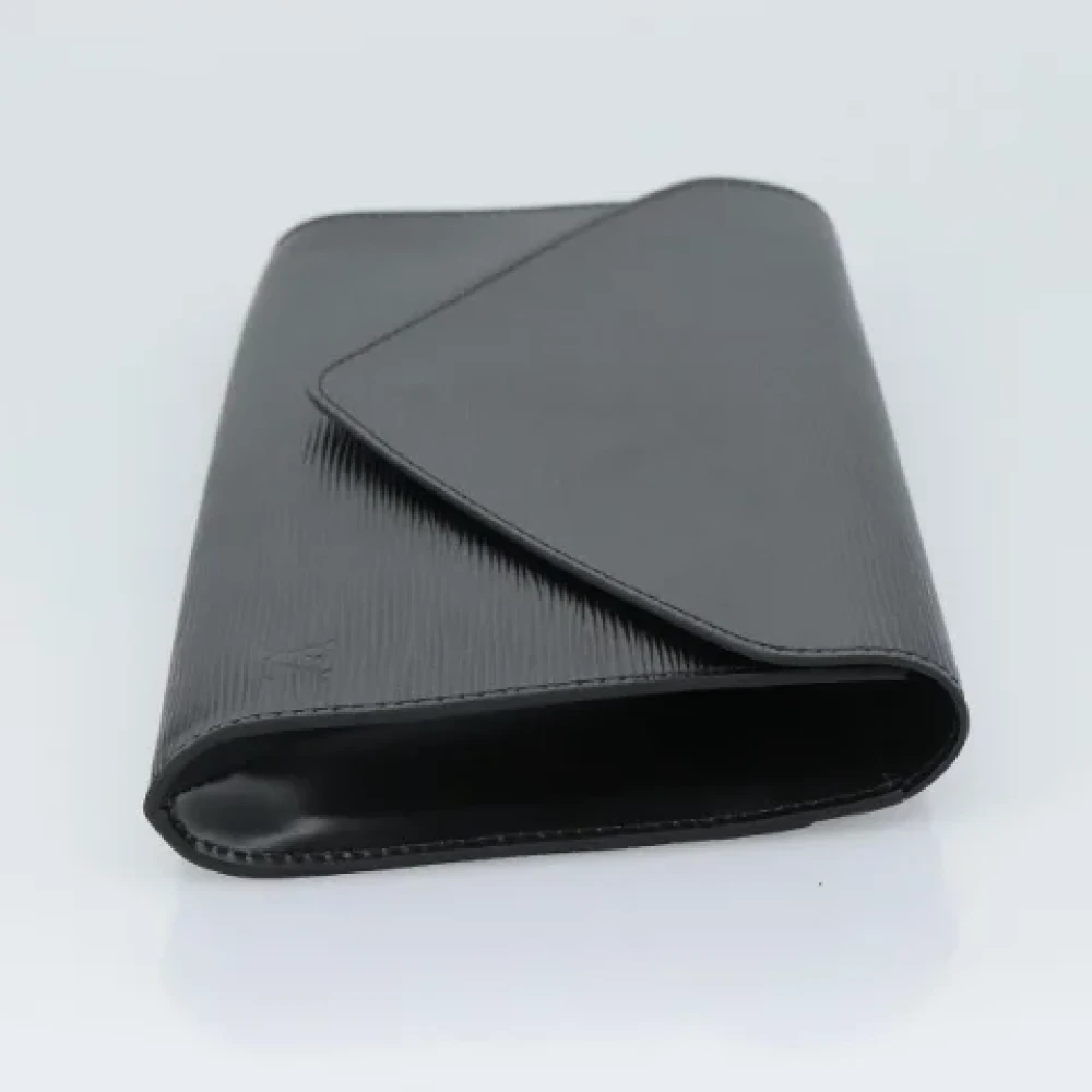 Louis Vuitton Vintage Pre-owned Leather clutches Black Dames