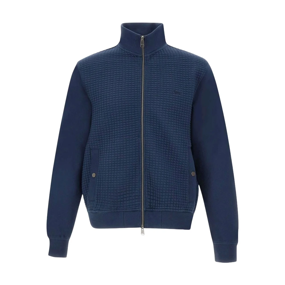 Harmont & Blaine Blauwe Sweatshirt van Katoenmix met Gewatteerde Stof Blue Heren