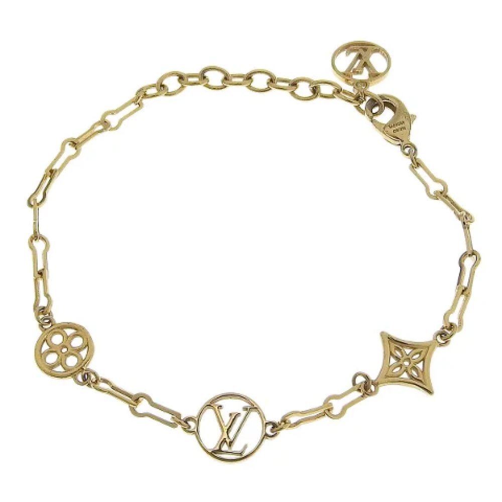 Louis Vuitton Vintage Pre-owned Metal bracelets Yellow Dames