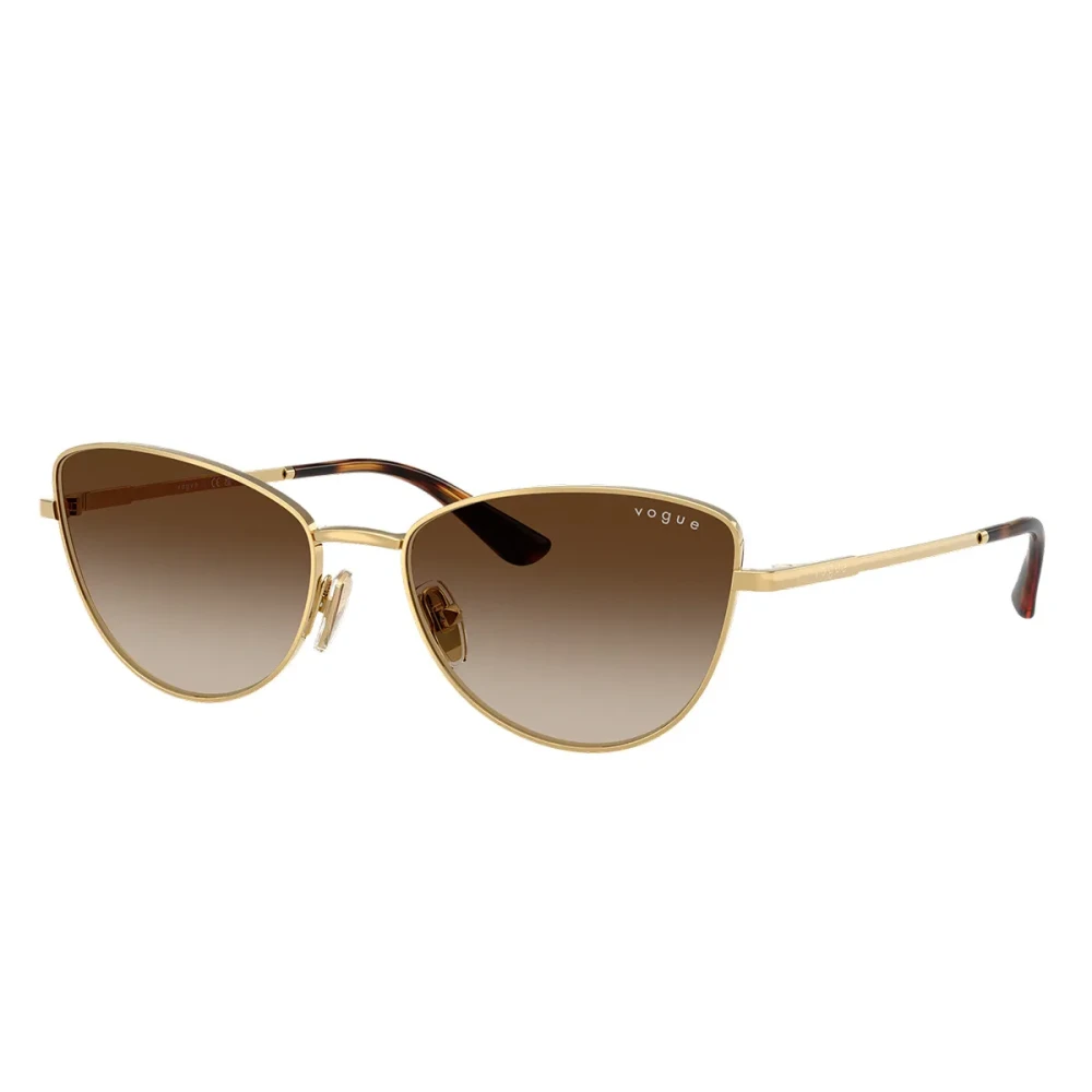 Vogue Unisex Yellow Butterfly Style Sunglasses In Gold - Sunglasses - 56 Mm - Accessories