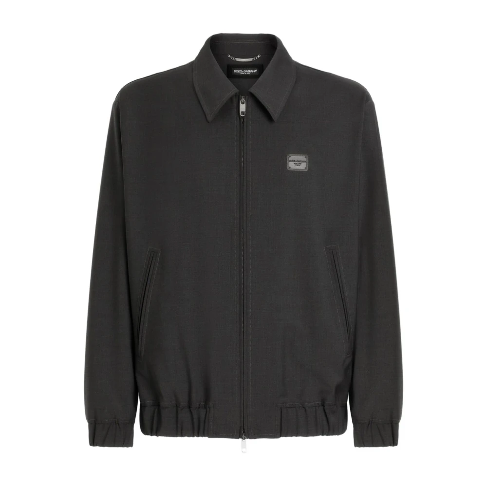 Dolce&Gabbana Men's Grey Wool-Blend Blouson UK Size 40 - Mytheresa - Image 2