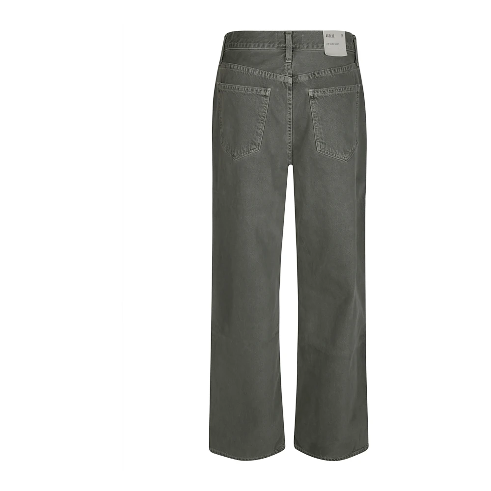 Agolde Casual Loszittende Denim Jeans Gray Dames