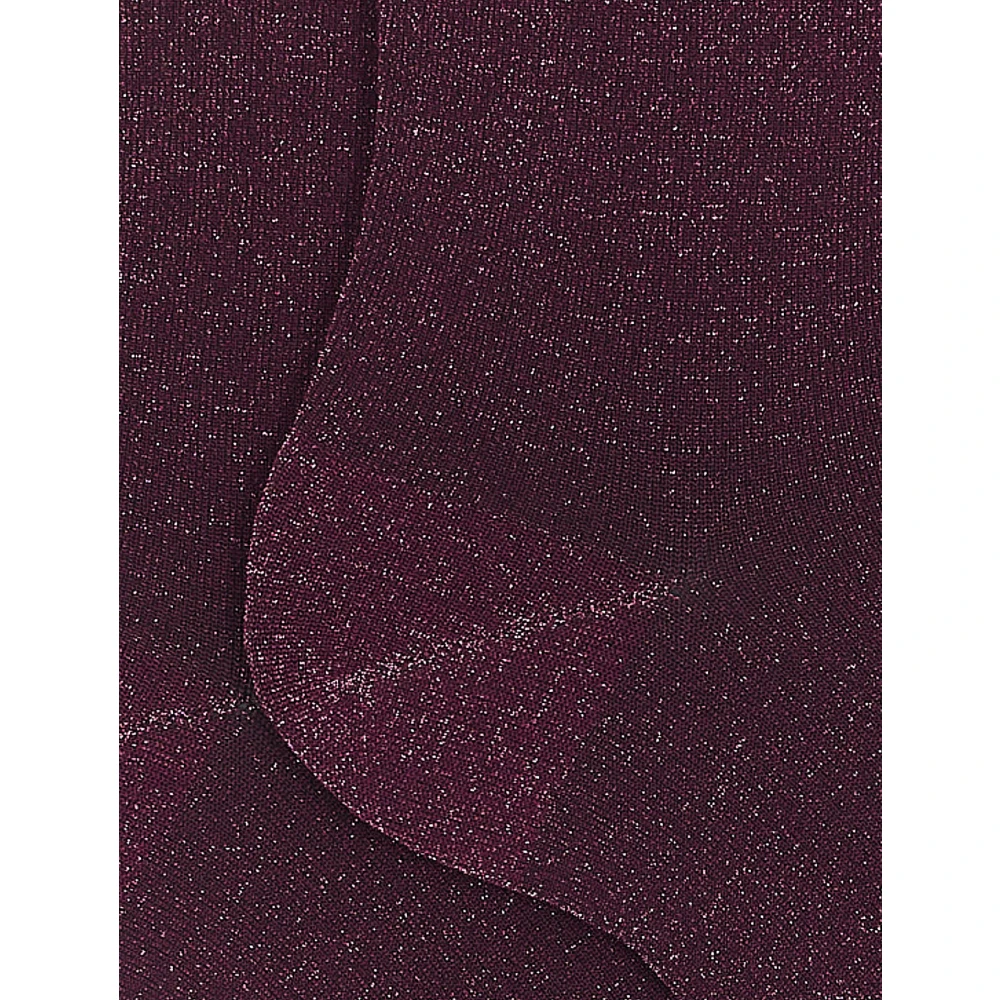 Gallo Fuchsia Lurex Korte Sokken Purple Dames
