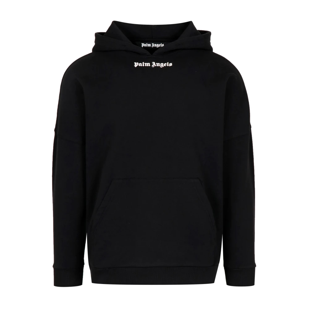 Palm Angels Hombre Negro - Classic Logo Over Hoodie - Sweatshirts & Hoodies - Xl - Classic Logo Over Hoodie