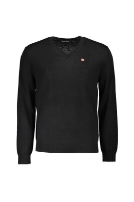 pull-en-laine-noir-col-en-v