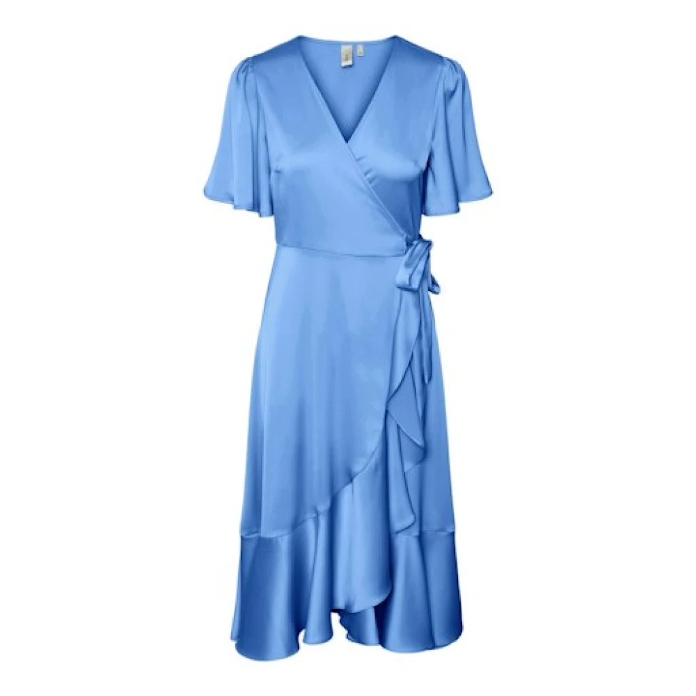 Ashleigh Blue Yas Tthea 2/4 Midi Wrap Dress S. Noos Kjoler