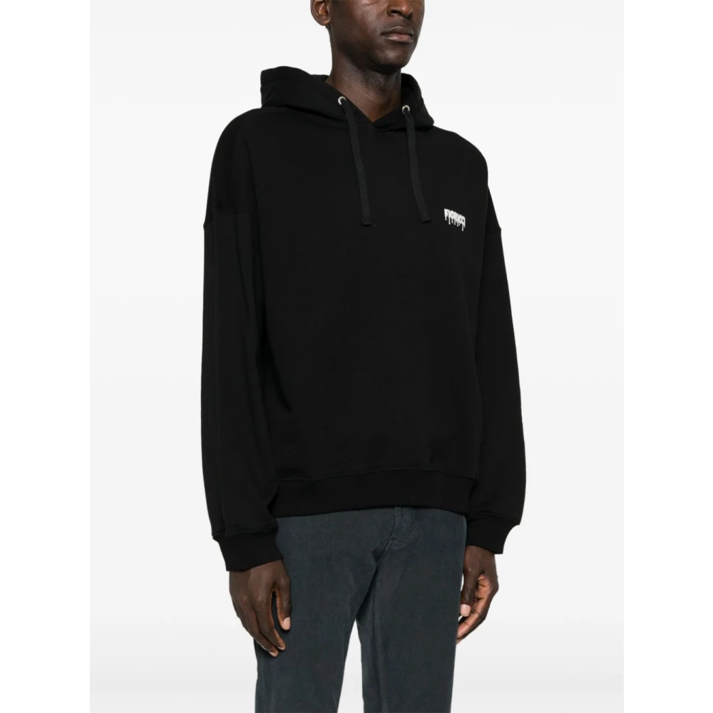 Fiorucci Zwarte Hoodie Aw24 Black Heren