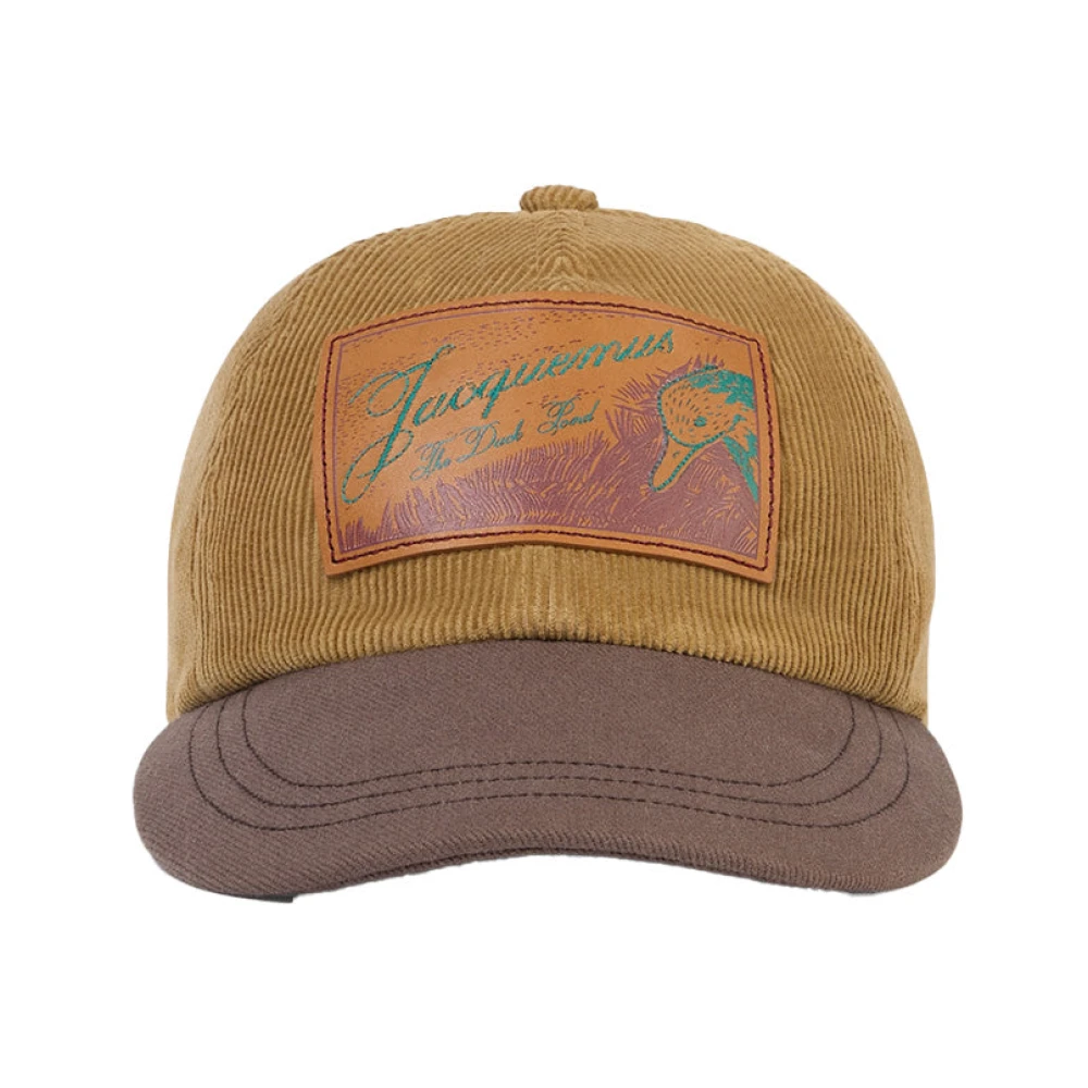 Jacquemus Brown La Casquette Canard - Unisex - Hats & Caps - 56 Cm - Accessories