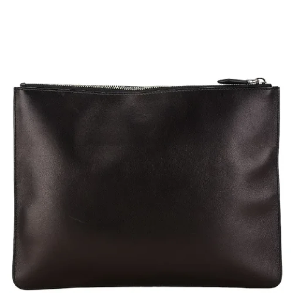 Givenchy Pre-owned Leather clutches Black Dames