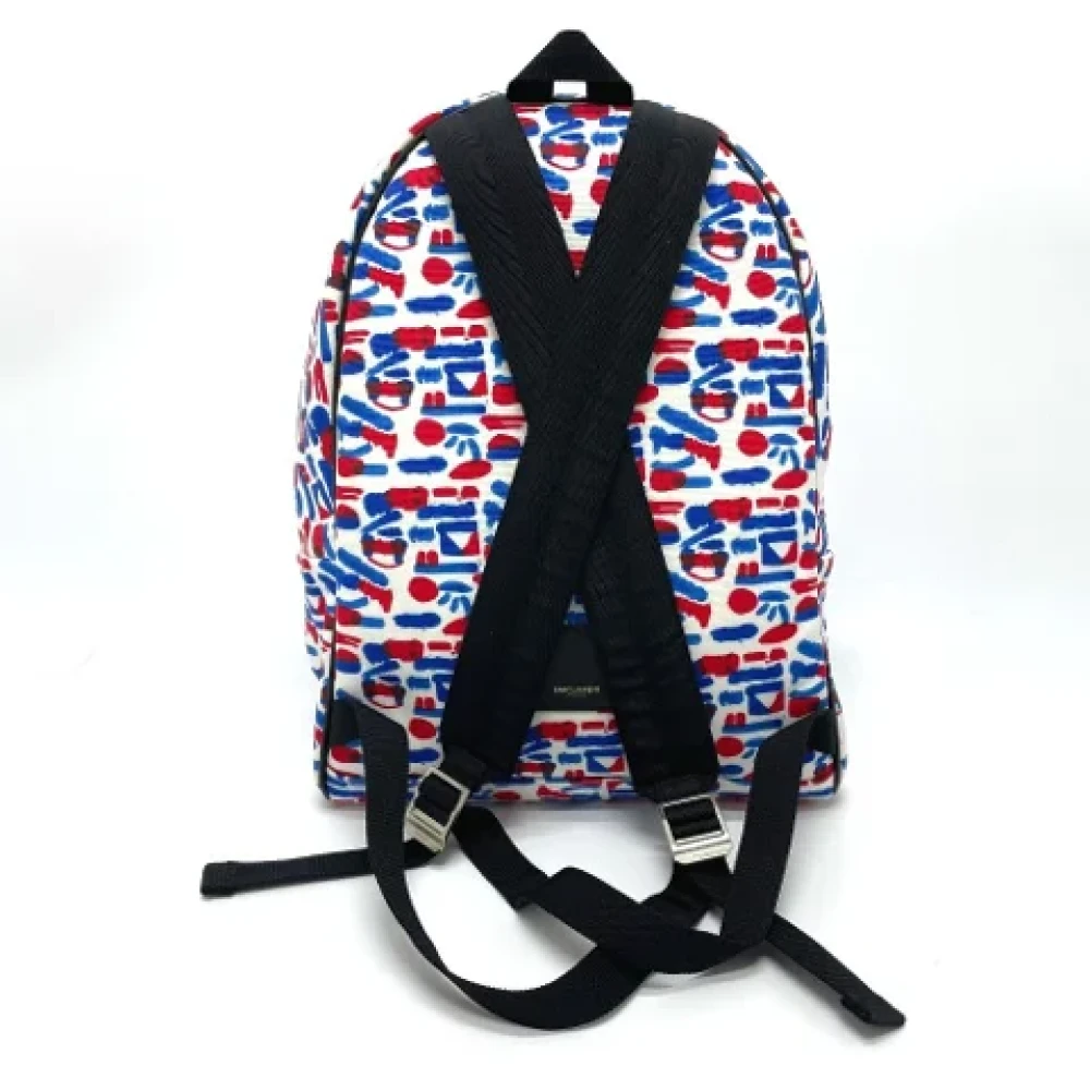 Yves Saint Laurent Vintage Pre-owned Canvas shoulder-bags Blue Heren