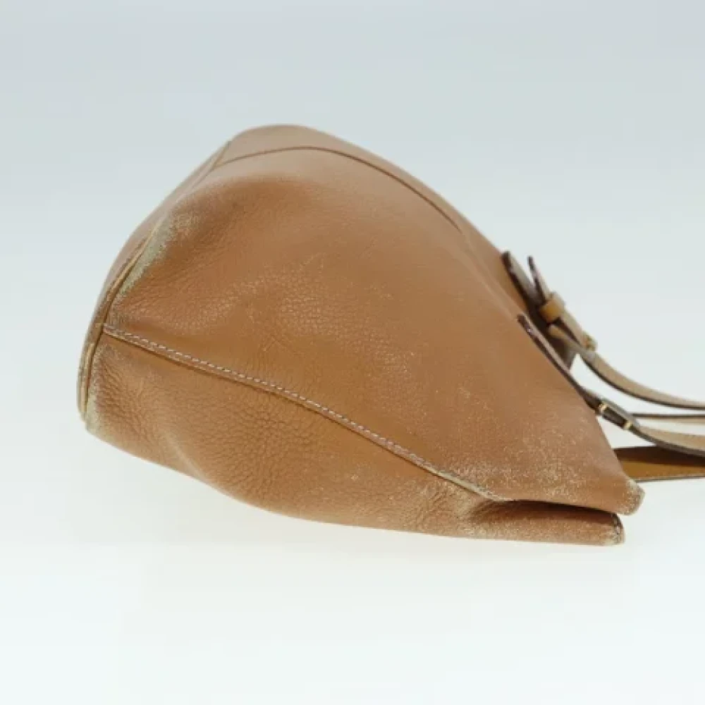 Burberry Vintage Pre-owned Leather handbags Brown Dames