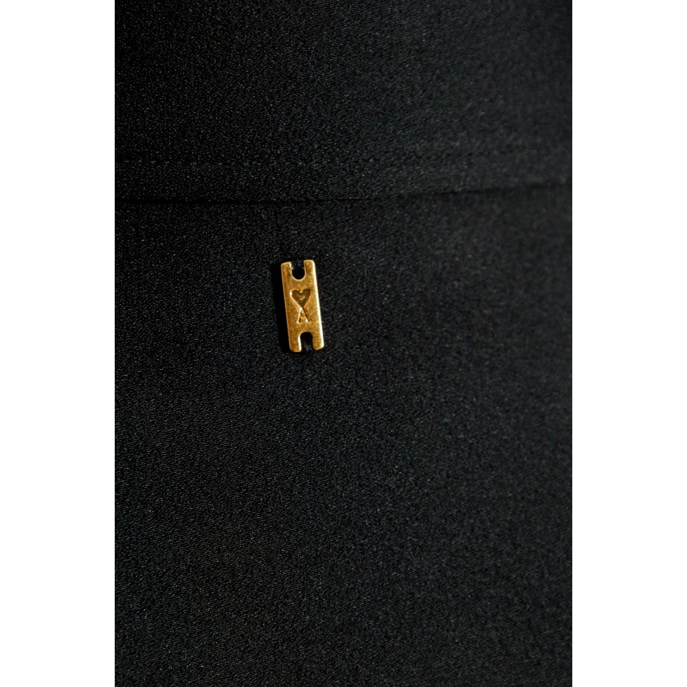 Ami Paris Broek met logo Black Dames