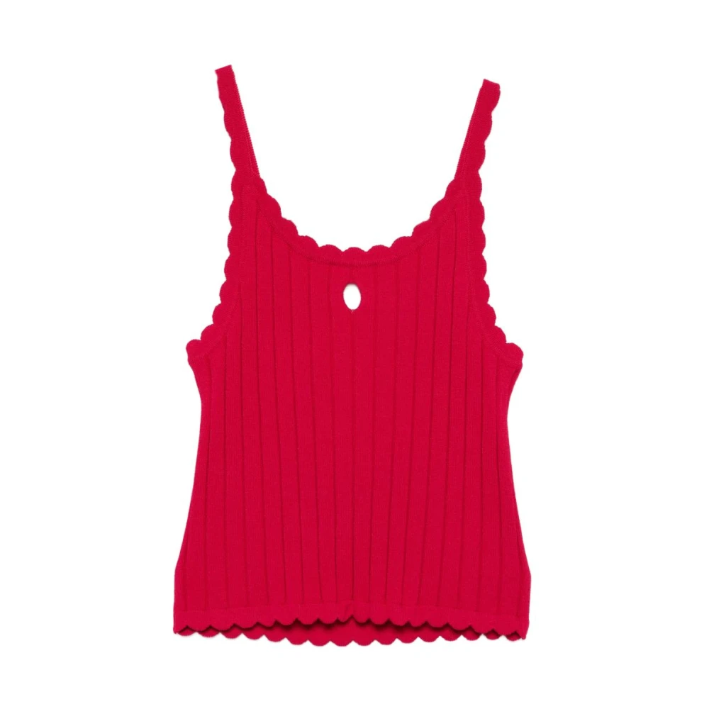 Twinset Girls Pink Kids Sleeveless Tops, 16 Y, Twin-Set Top