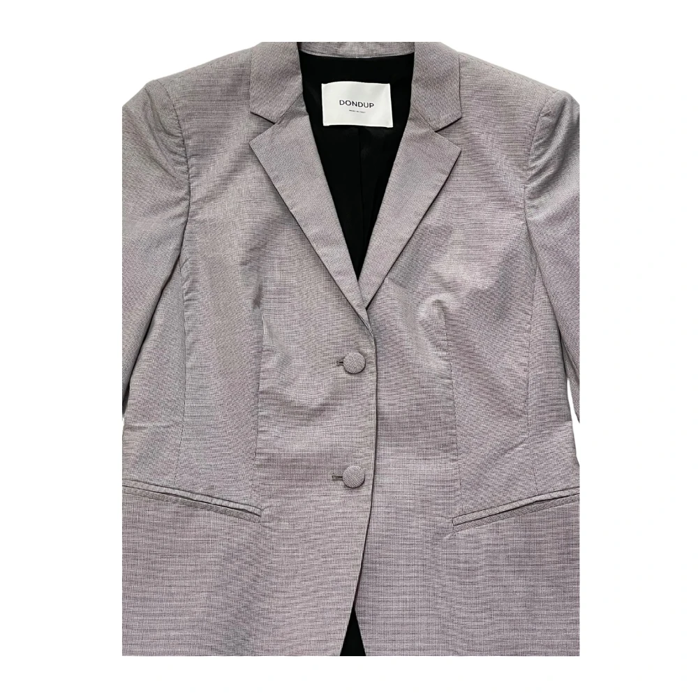 Dondup Elegante Blazer Jas met Stretch Inzet Gray Dames