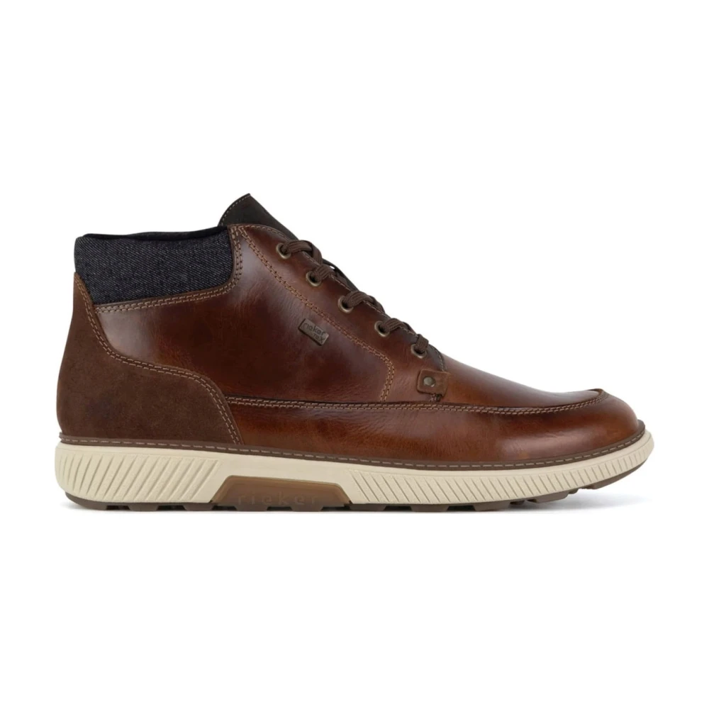 Rieker Men's Brown Lace-Up Boots, 7 Uk, Stan Ankle Boots