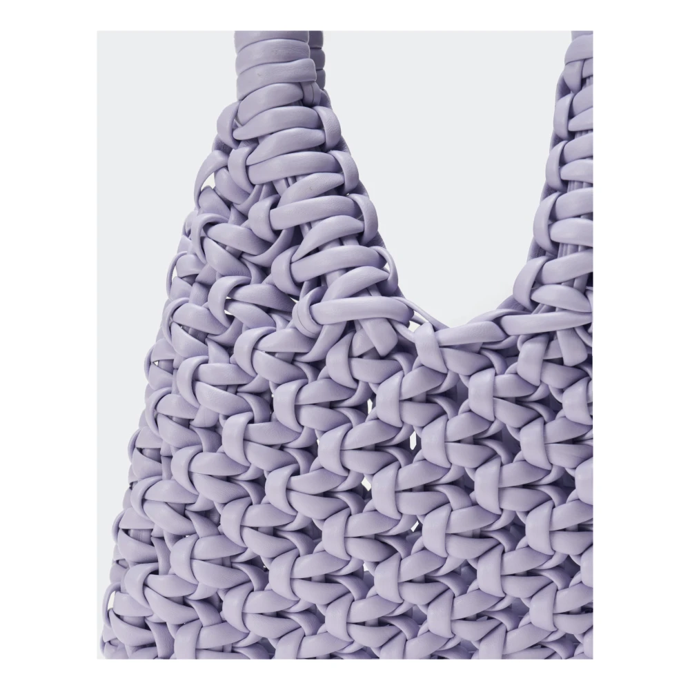 Hibourama Handgemaakte Leren Tas Purple Dames
