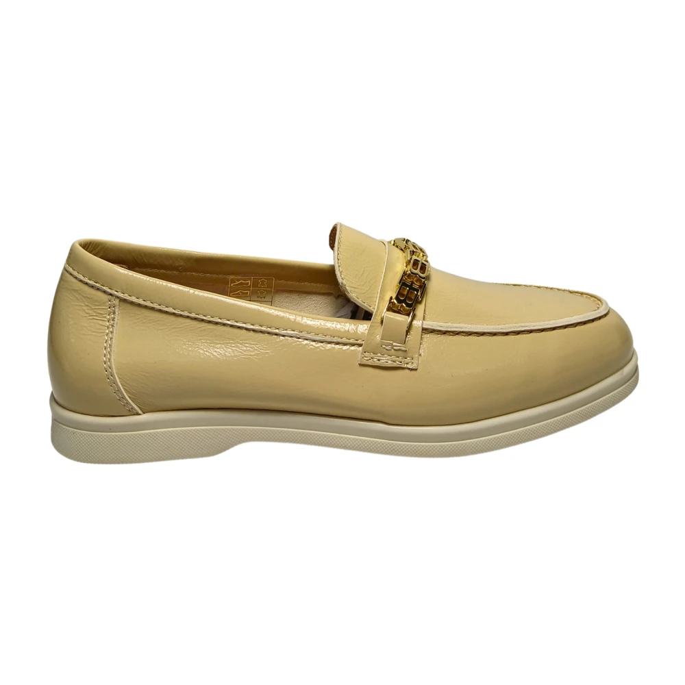 Baldinini Women's Beige Naplak Loafer - Loafers - 3 Uk - Shoes