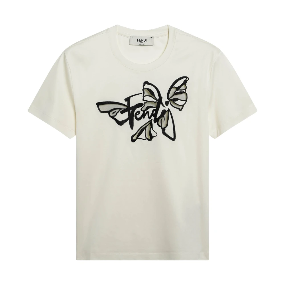 Fendi Women's Beige Nigthfly T-Shirt