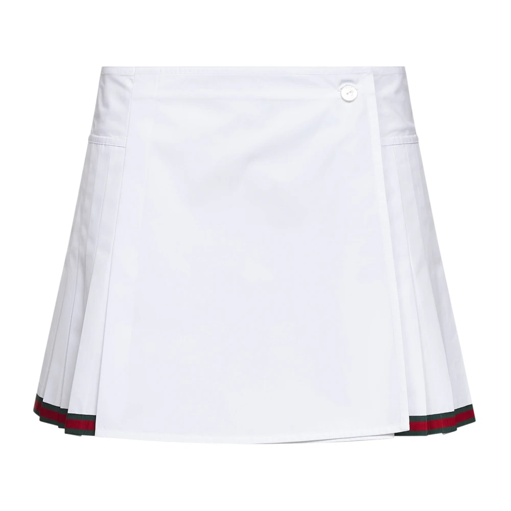 Gucci Women's White Short Skirts, S, A-Line Mini Skirt