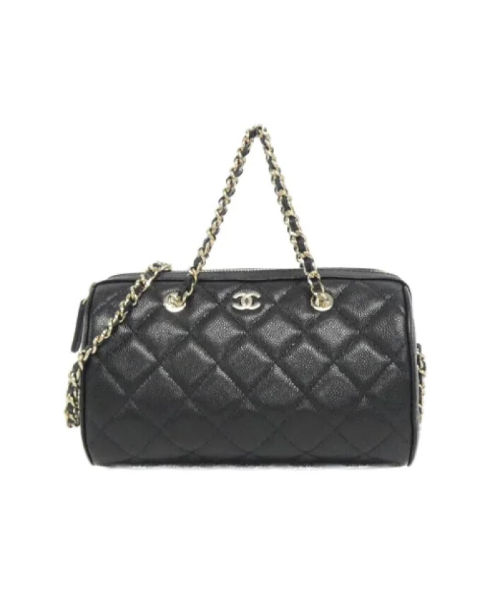 pre-owned-cuir-sacs-chanel