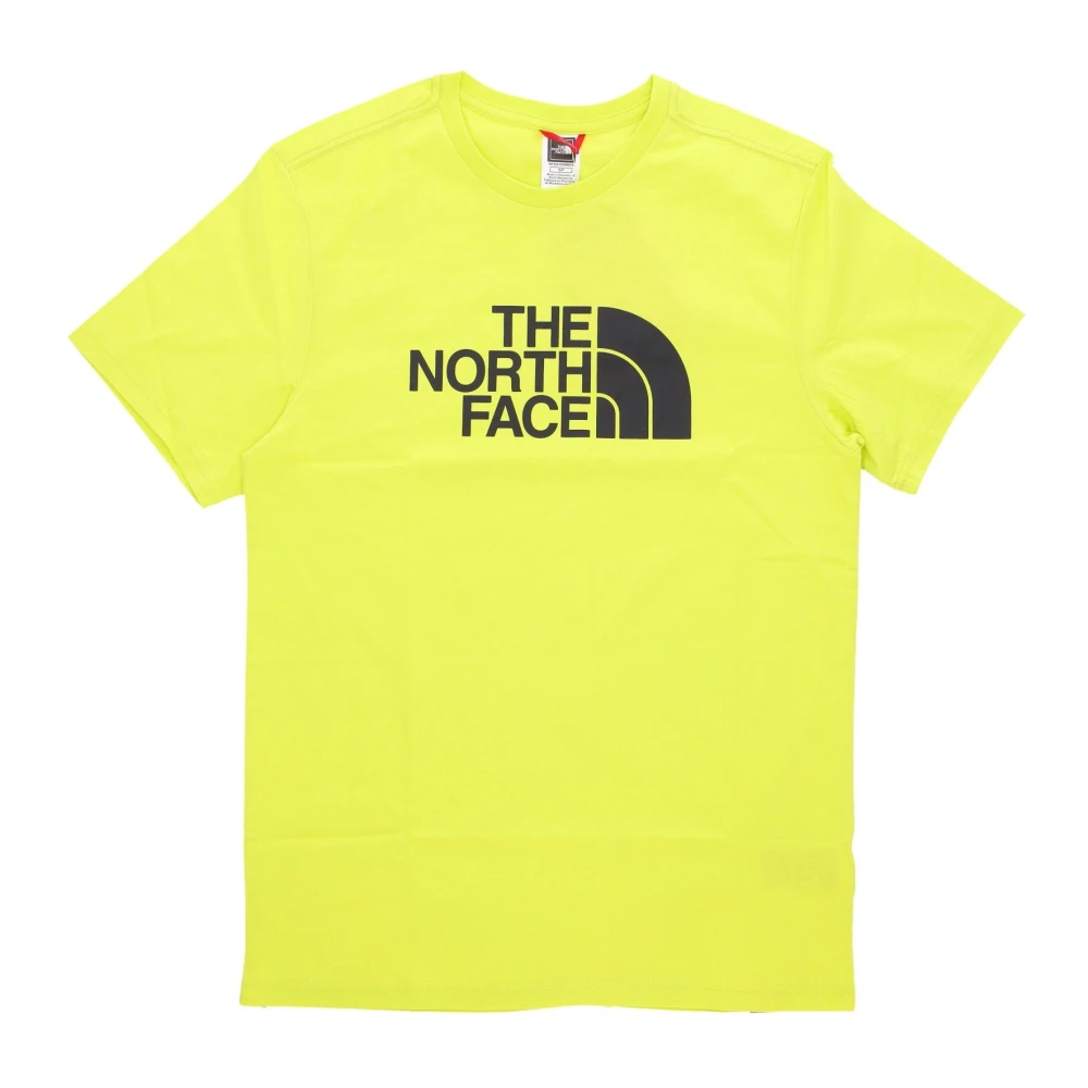 The North Face Easy Tee LED Geel Streetwear Yellow Heren