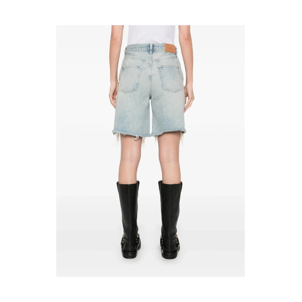 7 For All Mankind Lichtblauwe Ripped Denim Jeans Blue Dames