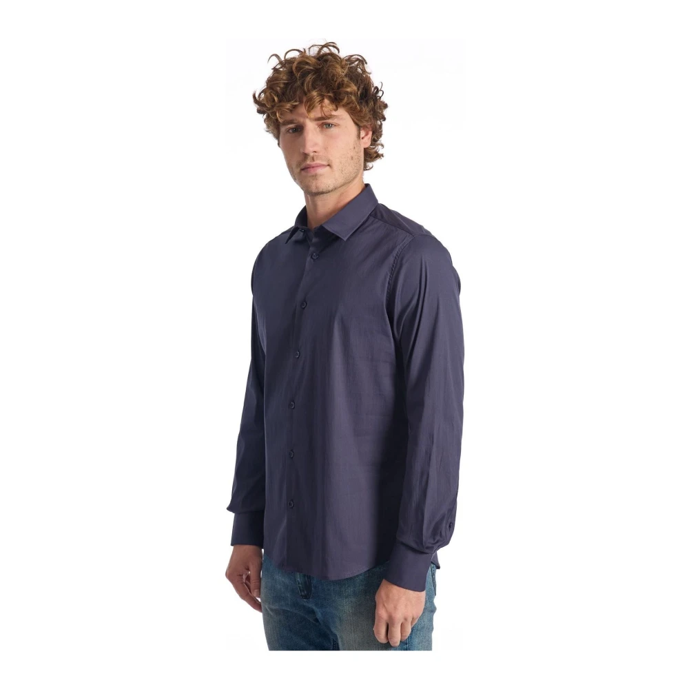 Baldinini Elegante Overhemd met Lange Mouwen Blue Heren