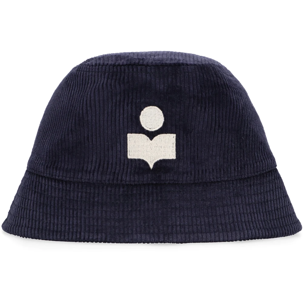 Isabel marant Geribbelde Bucket Hat Blue Dames