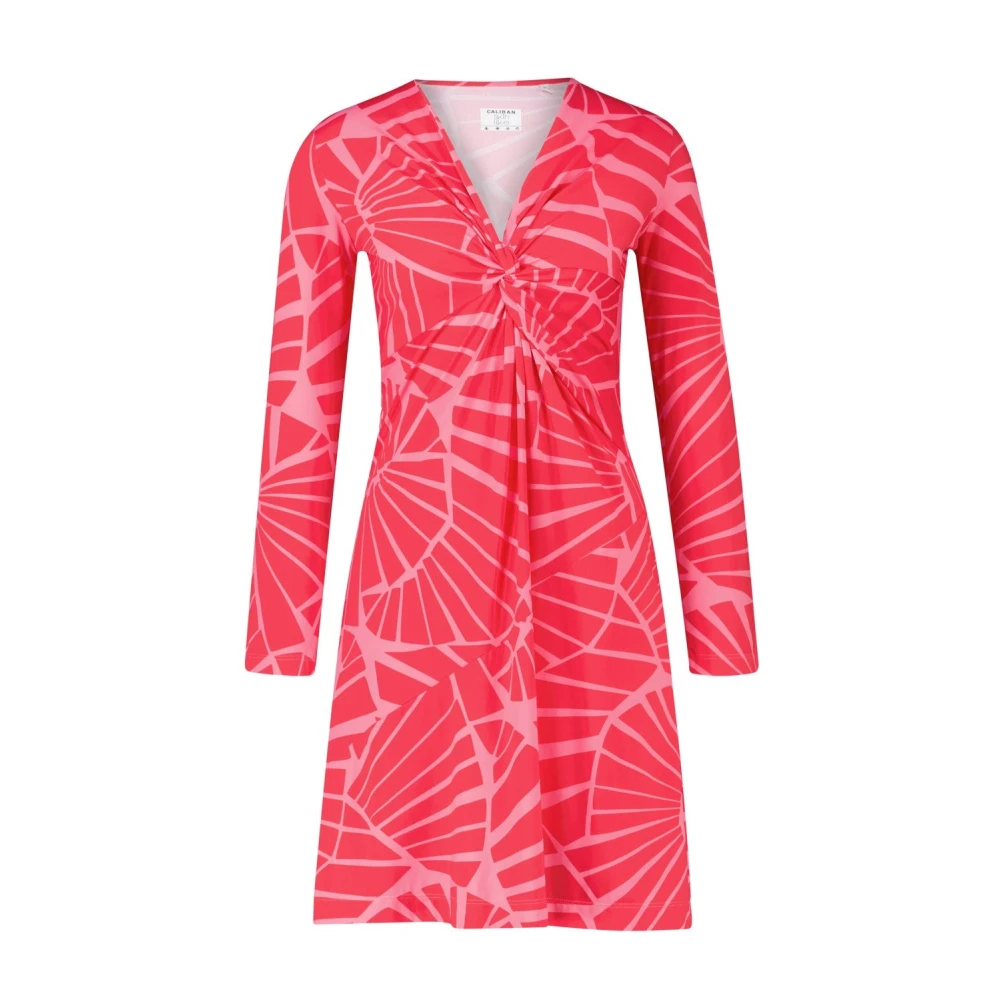 Caliban Jersey Minijurk met Print Pink Dames